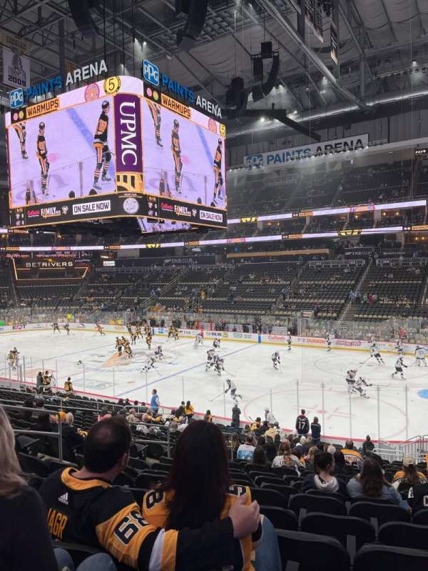PPG Paints Arena, section: 110, row: X, seat: 14