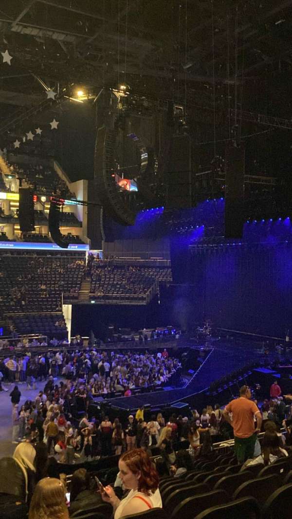 The O2, London, section: 111, row: X, seat: 378