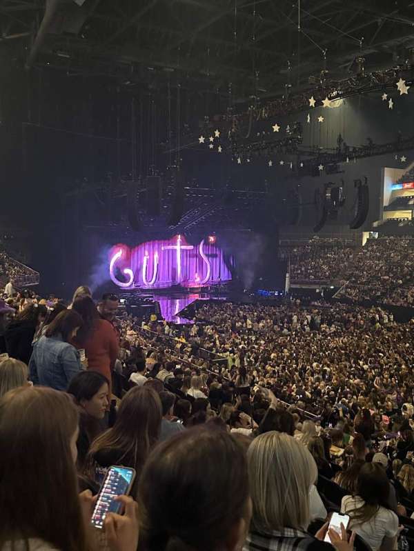 The O2, London, section: 104, row: Y, seat: 126
