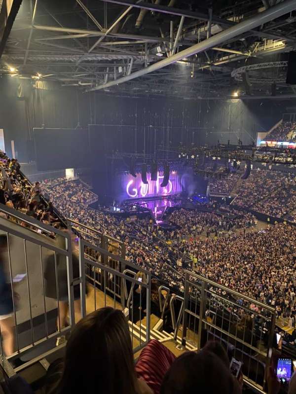 The O2, London, section: 406, row: F, seat: 593