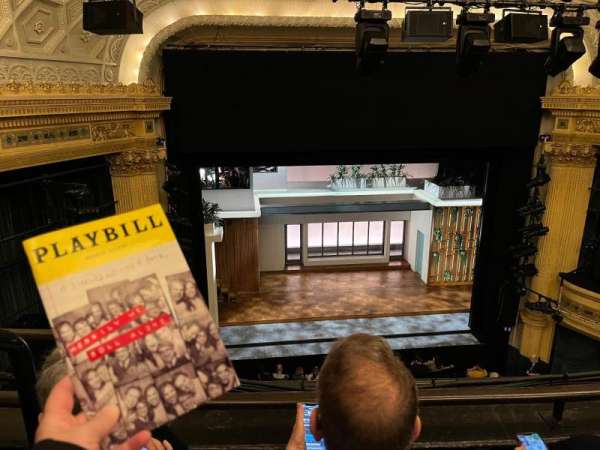 Hudson Theatre, section: Balcony C, row: B, seat: 102