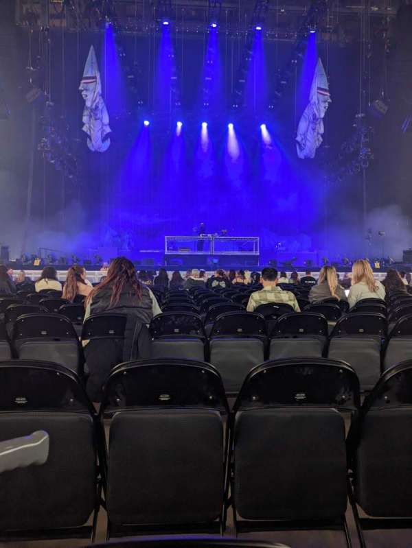 AO Arena, section: E, row: D, seat: 6