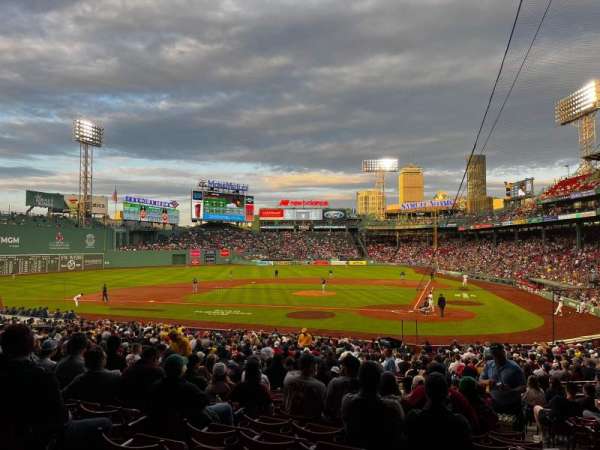 Fenway Park, section: Grandstand 24, row: 1, seat: 4