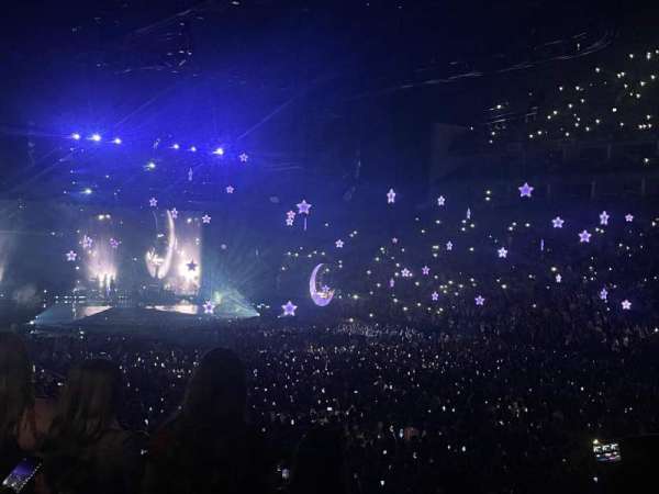 The O2, London, section: 104, row: U, seat: 140