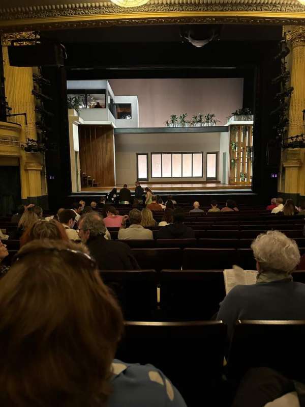 Hudson Theatre, section: Orchestra C, row: Q, seat: 108