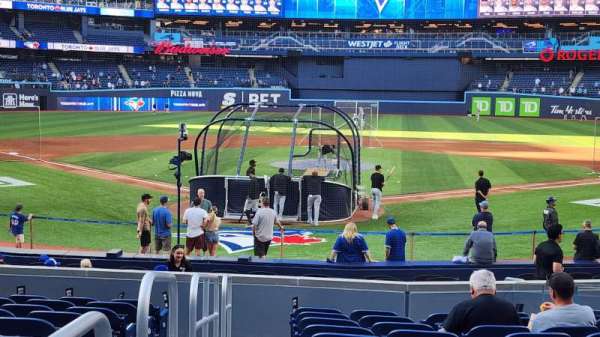 Rogers Centre, section: 123, row: 1, seat: 11