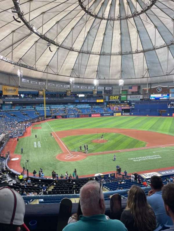 Tropicana Field, section: 206, row: D, seat: 7