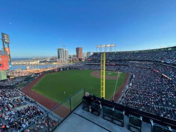 Oracle Park, section: VR336, row: 1, seat: 5