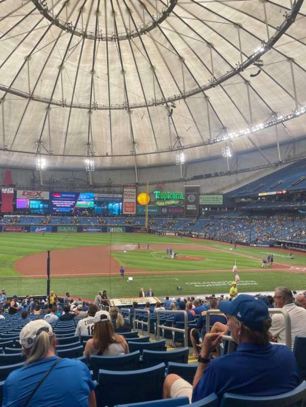 Tropicana Field, section: 119, row: JJ, seat: 8