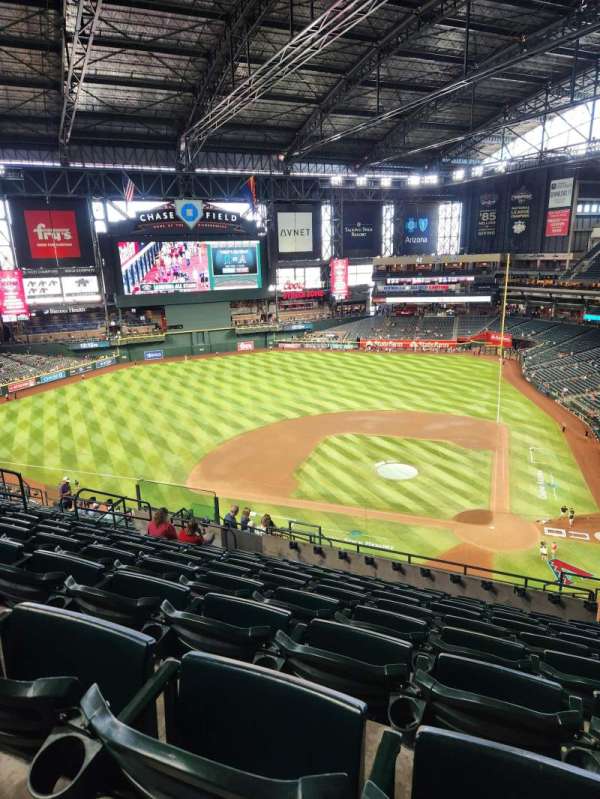 Chase Field, section: 320, row: 17, seat: 7
