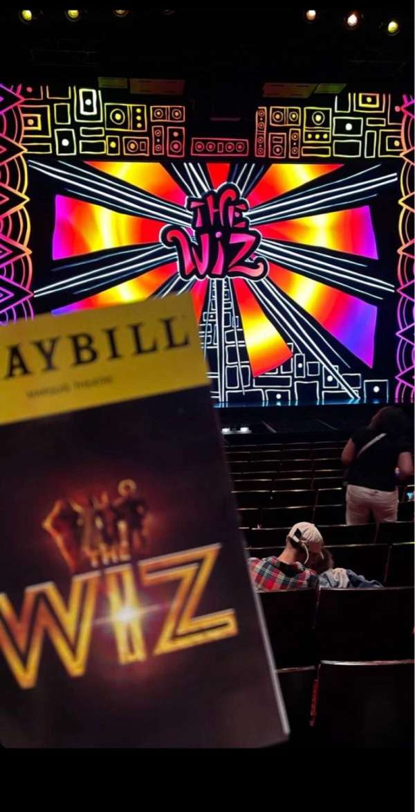 Marquis Theatre, section: Orchestra C, row: P, seat: 110