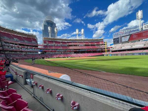 Great American Ball Park, section: 135, row: B, seat: 16