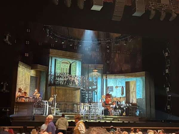 Belk theater, section: Orchestra Front L, row: N, seat: 210