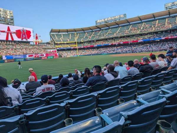Angel Stadium, section: 105, row: J, seat: 2