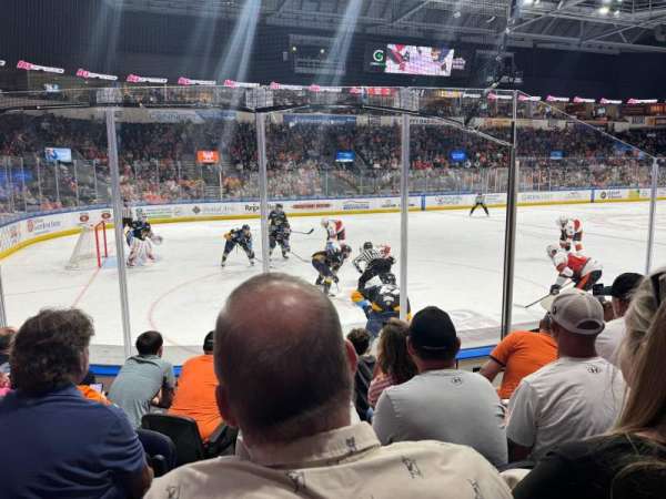 Cable Dahmer Arena, section: 104, row: E, seat: 5