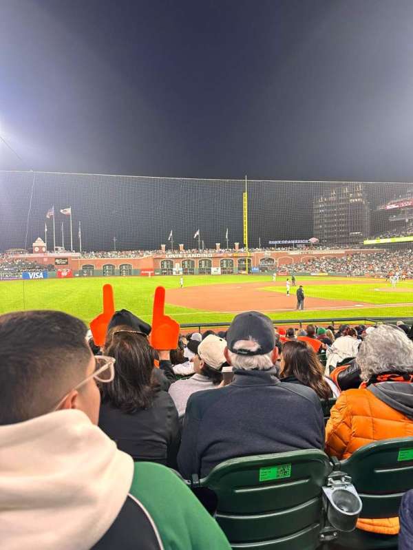 Oracle Park, section: 126, row: 16, seat: 4