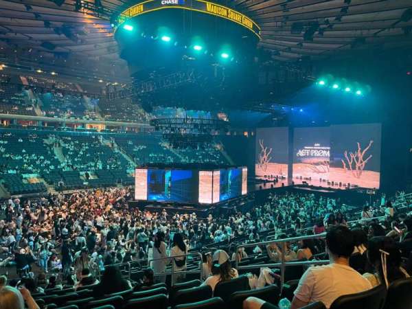 Madison Square Garden, section: 105, row: 17, seat: 15