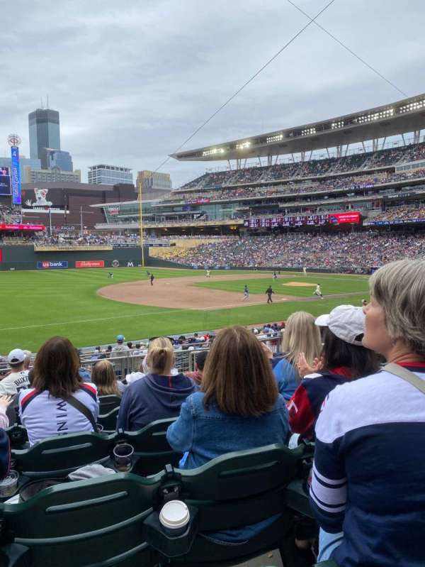 Target Field, section: 123, row: 9, seat: 3