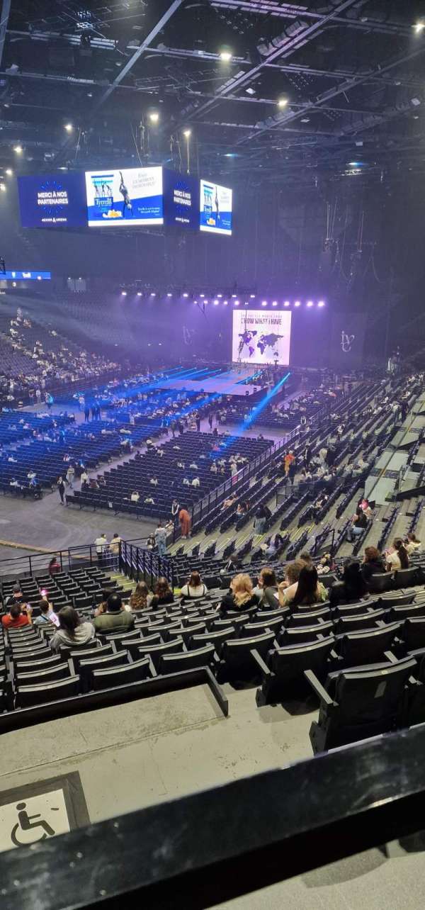 Accor Arena, section: Balcon C, row: 81, seat: 01