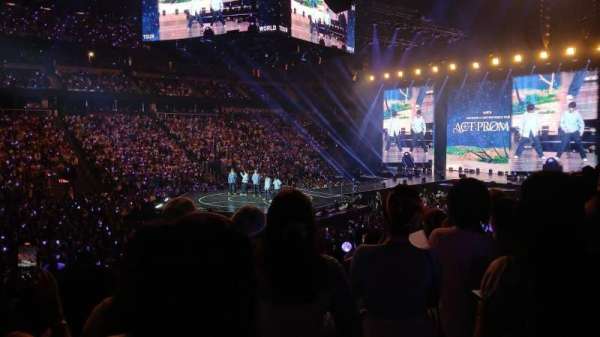 state farm arena, section: 109, row: Q, seat: 18