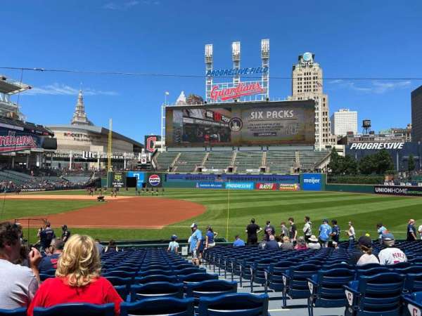 Progressive Field, section: 138, row: T, seat: 1
