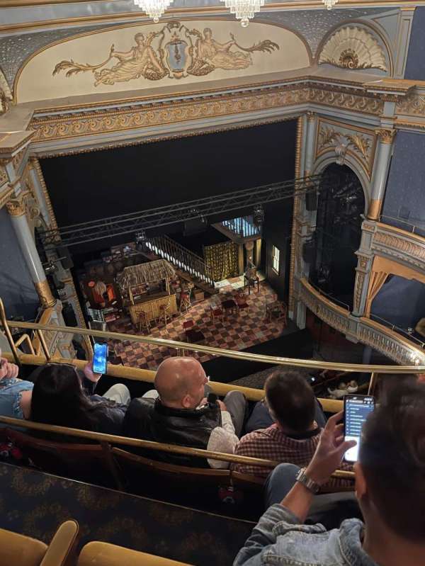 Harold Pinter Theatre, section: Balcony, row: C, seat: 20