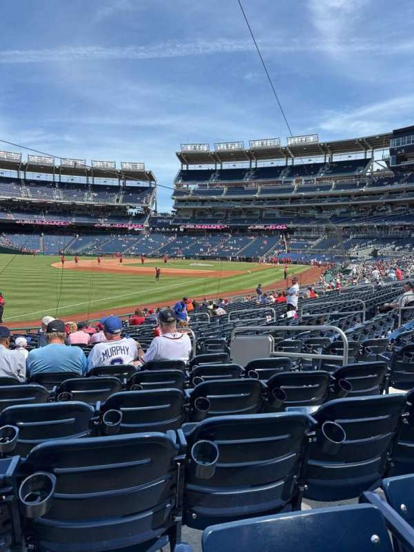 Nationals Park, section: 109, row: Y, seat: 6