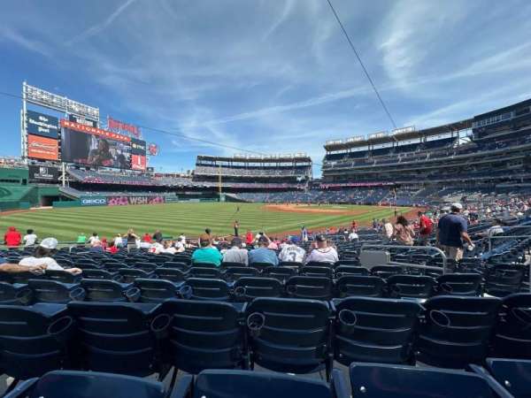 Nationals Park, section: 109, row: Y, seat: 6