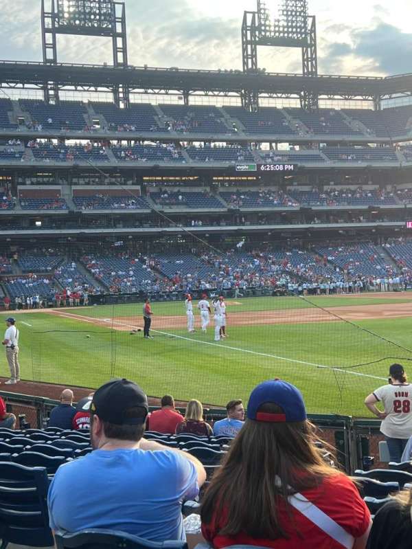 Citizens Bank Park, section: 109, row: 11, seat: 15