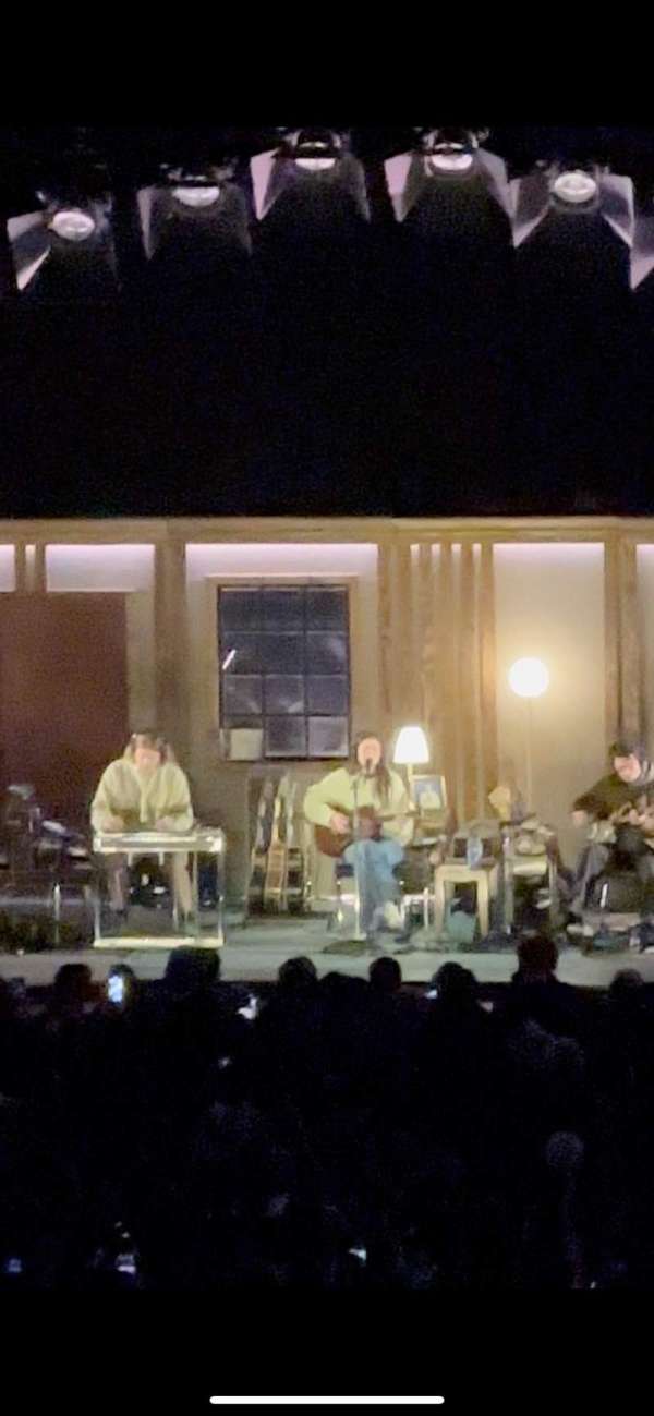 The Greek Theatre, section: C Right Center, row: F, seat: 124