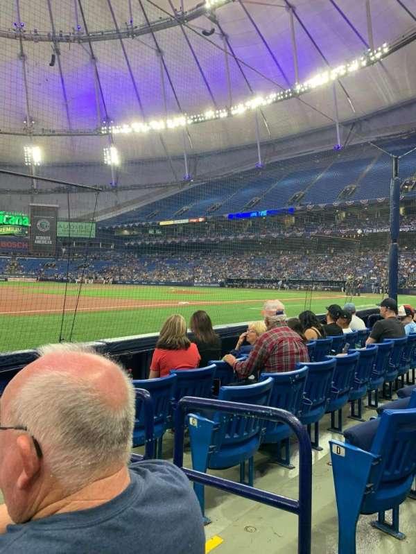 Tropicana Field, section: 121, row: E, seat: 10