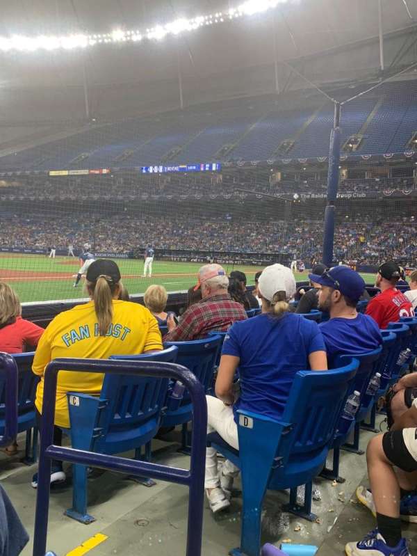 Tropicana Field, section: 121, row: E, seat: 10