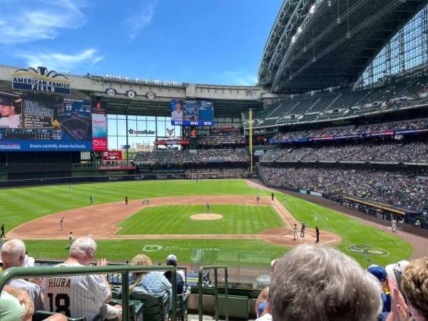 American Family Field, section: 222, row: 7, seat: 19