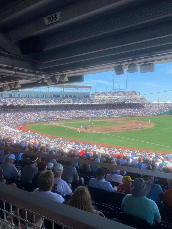 Charles Schwab Field, section: 103, row: 32, seat: 2