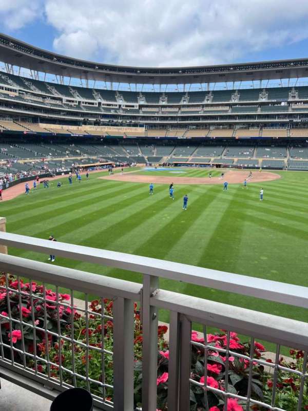 Target Field, section: 135, row: 1, seat: 7