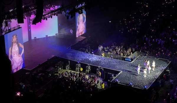The O2, London, section: 404, row: P, seat: 355