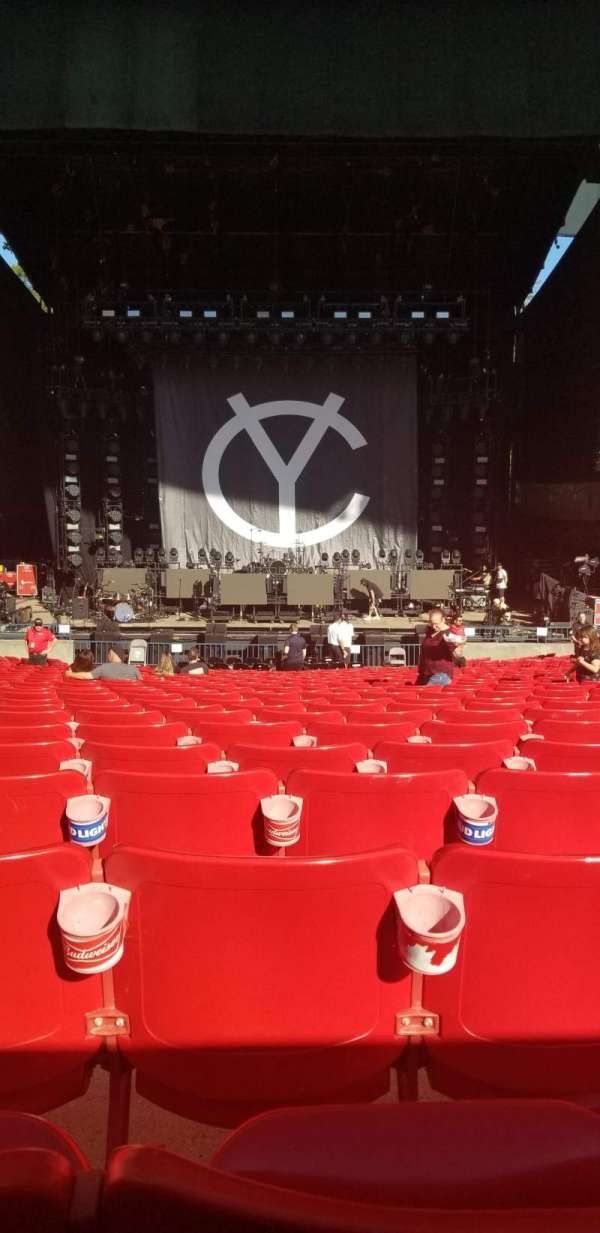 Shoreline Amphitheatre, section: 102, row: U, seat: 23