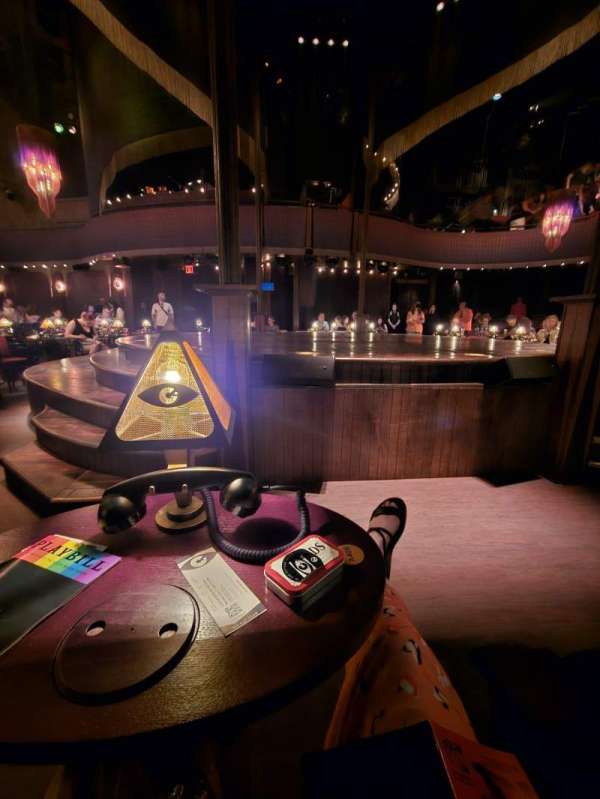 August Wilson Theatre, section: Kit Kat Klub Orchestra Table 4, row: A, seat: 405