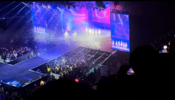 The O2, London, section: 417, row: p, seat: 18