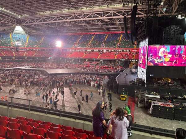 Principality Stadium, section: M6, row: 1, seat: 6