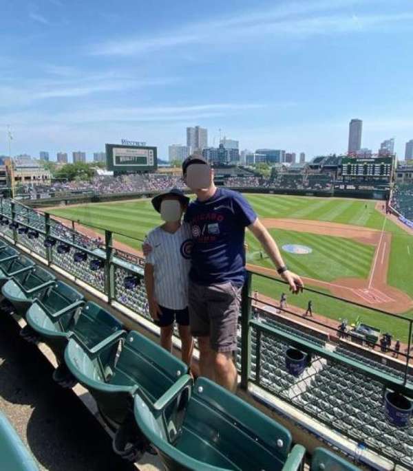 Wrigley Field, section: 313L, row: 2, seat: 16