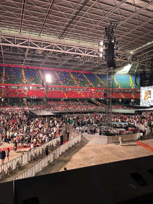 Principality Stadium, section: M11, row: 1, seat: 9