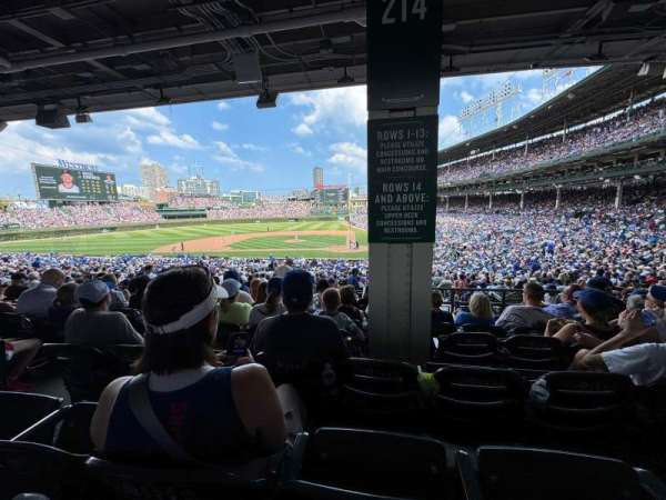 Wrigley Field, section: 214, row: 9, seat: 5