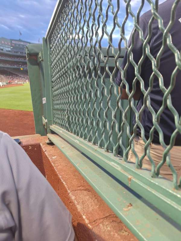 Fenway Park, section: Right Field Box 1, row: B, seat: 1