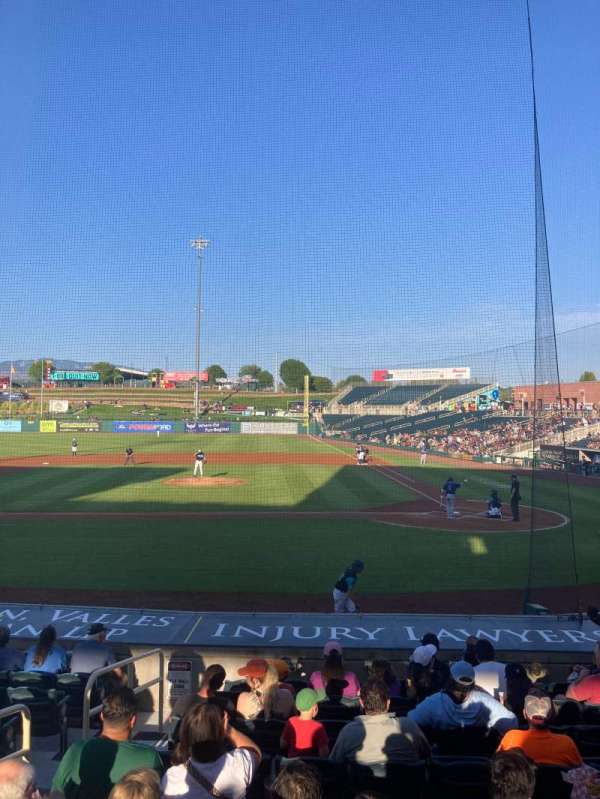Isotopes Park, section: 107, row: O, seat: 10