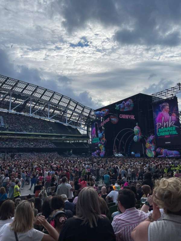 Aviva Stadium, section: 105, row: P, seat: 20