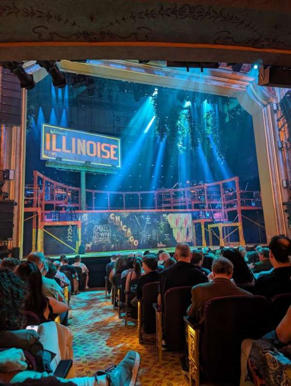 St. James Theatre, section: Orchestra L, row: M, seat: 1