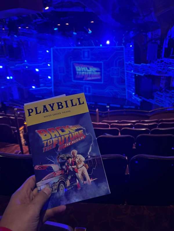 Winter Garden Theatre, section: Mezzanine R, row: J, seat: 4