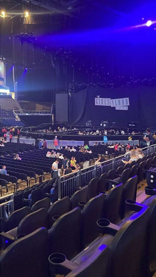 The O2, London, section: 110, row: M, seat: 312