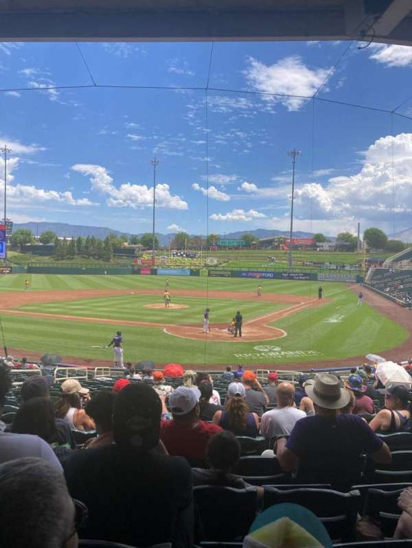 Isotopes Park, section: 103, row: V, seat: 10